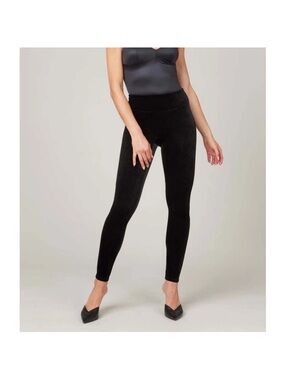 SPANX Velvet High Rise Shaping Leggings Black 1X Plus Size